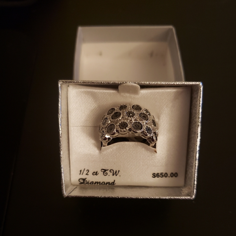 Black & White Diamond Ring